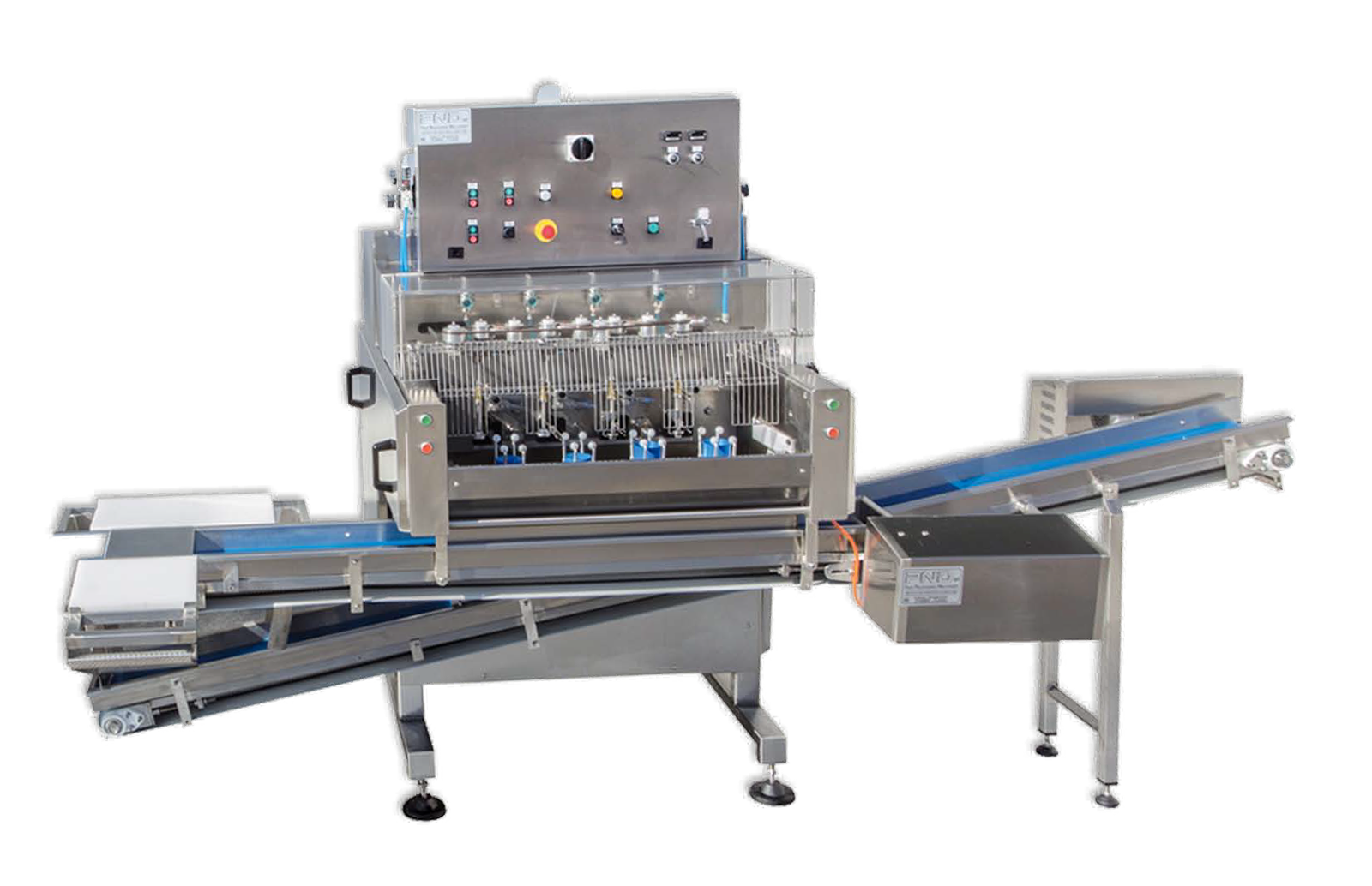 side view peeling-coring machine model PL4AV, PL2AV contoured