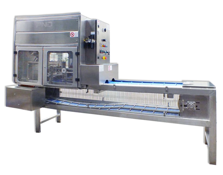 side view of the slicing-dicing machine model SCM