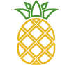 icona ananas colorata