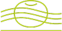 Green floating fruit treatment tub icon