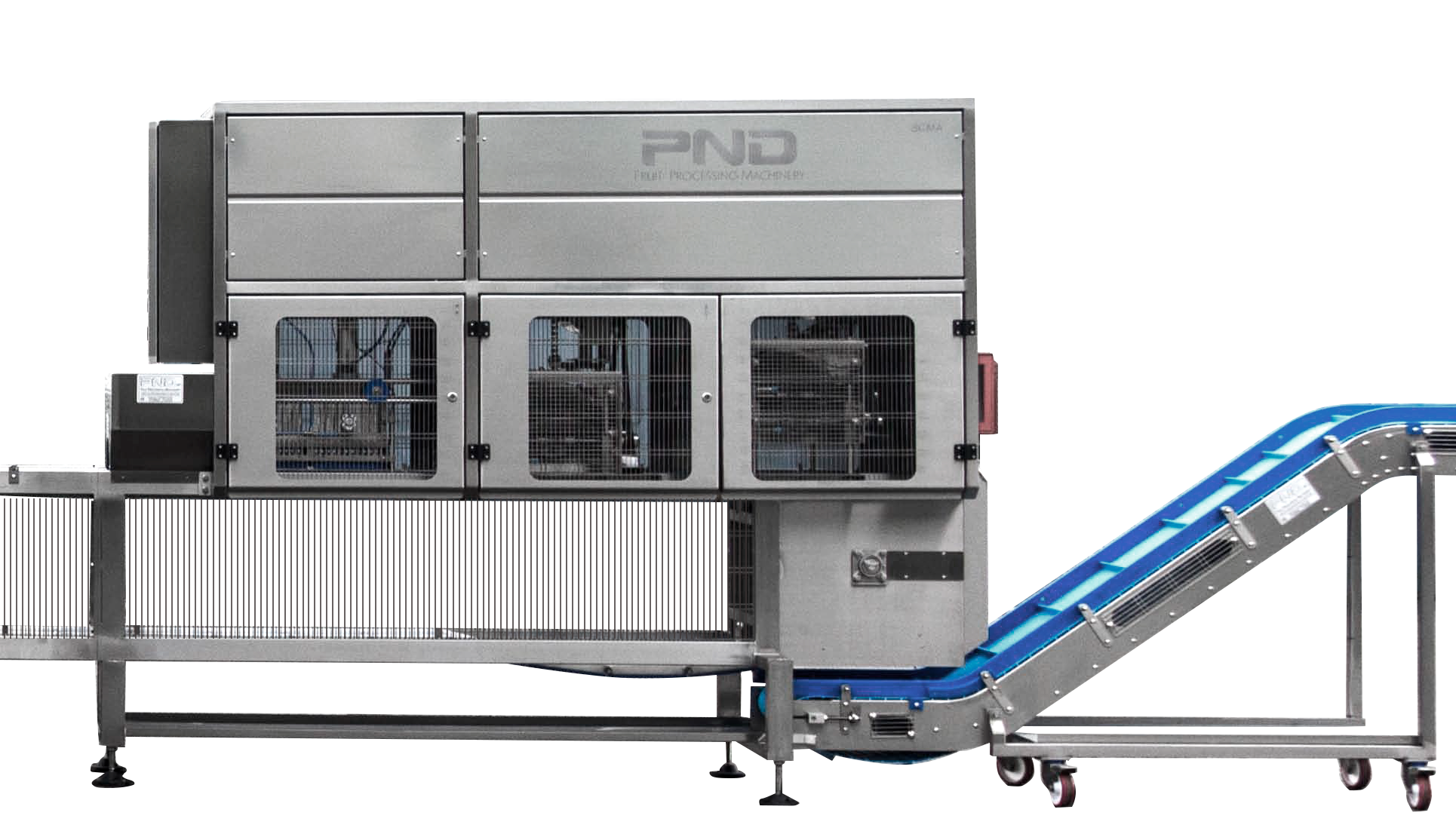 side view of the slicing-dicing machine model SCMA